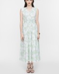 SIXDO V-Neck Woven Flared Dress